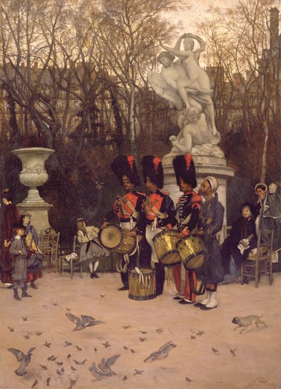 Ritirata nei Giardini delle Tuileries, 1867 da James Jacques Joseph Tissot